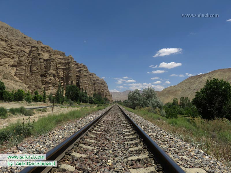ریل قطار تهران-شمال در سیمین دشت